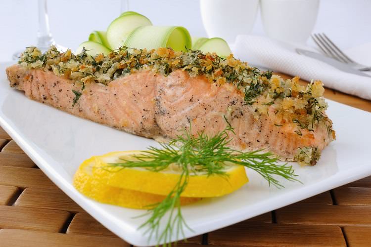 Fırında zencefilli somon 9 ay ve sonrası